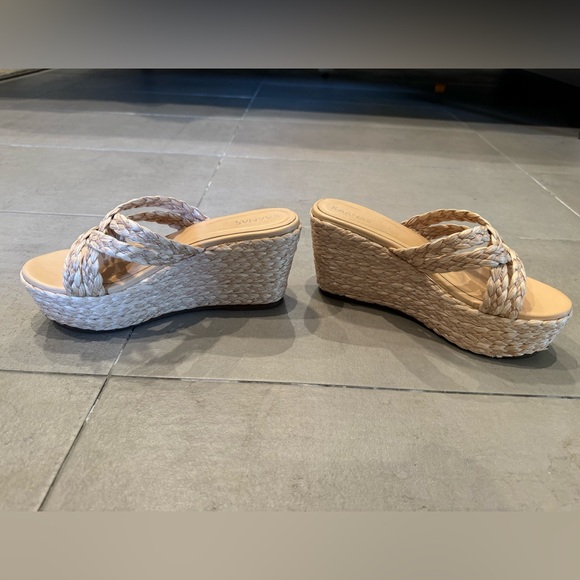 Kaanas X Shopbop Guadalupe criss cross raffia wedges - Picture 10 of 10